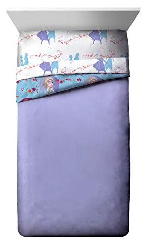 Jay Franco Disney Frozen 2 Sister Dot Complete Bedspread, Blue 0