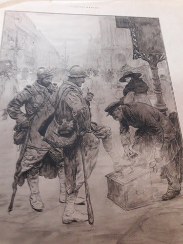 Antiguo Dibujo J. Simont  Illustration Año 1917. 1