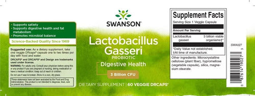 Swanson Lactobacillus Gasseri 3 Billion 60 Capsules 1