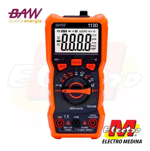 BAW Digital Multimeter Tester 6000 Thermocouple Electro Medina 0