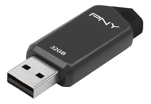 Pendrive De 32 Gb Pny Retract Usb 2.0 Drive Gray Blue Or Red 0