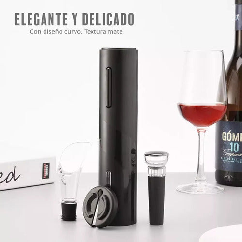 Somostec Set Para Vino Sacacorchos Eléctrico Decantador Bomba Vacío 1