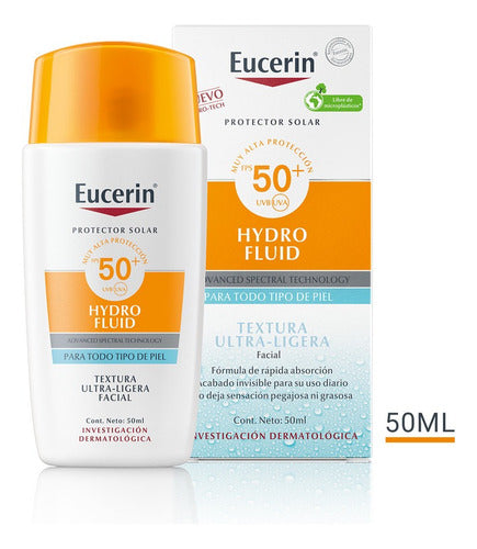 Eucerin Hydro Fluid Sunscreen Spf 50 Combo X2 50 Ml 2