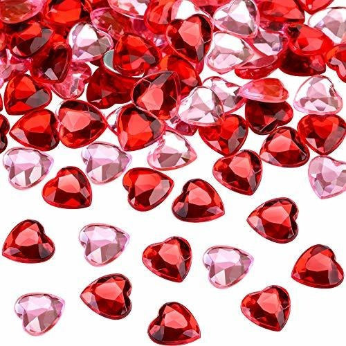 Chengu Gemas Corazon Para Decoracion 12,7mm Rojo Rosa X800u 0