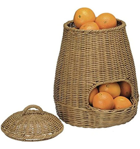 Kouboo Large Wicker Fruit and Vegetable Storage Basket 1020029 1