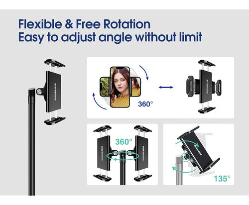 Elitehood Tripod 63" - 360° Heavy Duty Phone Tripod 3