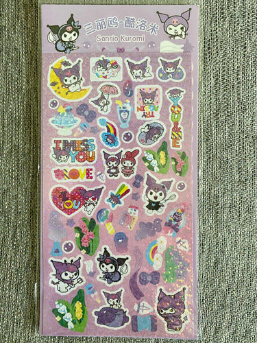 Tienda Felicity Plancha Stickers Kuromi, My Melody, Pompompurin, Cinnamoroll 2