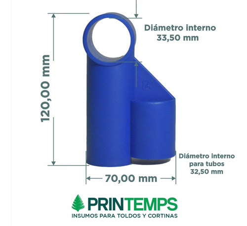 Printemps S.R.L Soporte Tee Doble Repuesto Pileta Pelopincho 1076 X 1 U 3