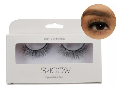 Beauty House False Eyelashes Full Band Vs Mink Hair Model 0