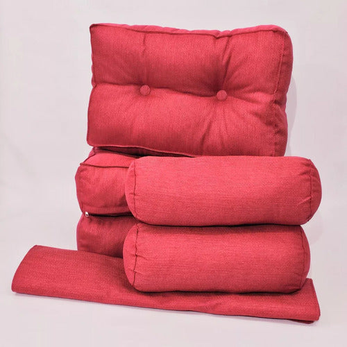 PUNTO MUEBLE Kit Divan De Chenille 3 Almohadones + 2 Caramelos + Funda 0