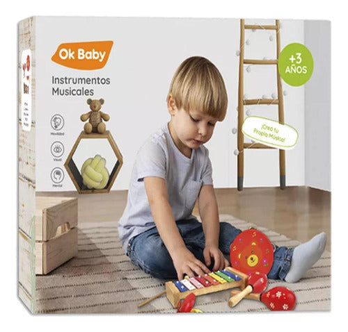 OK Baby Musical Instruments Wooden Set Sryj 2