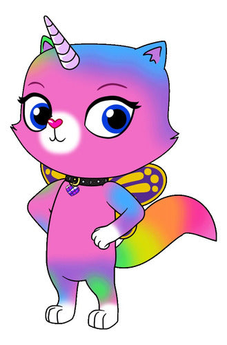 Kit Imprimible Carmelo: Candy Bar Rainbow Butterfly Unicorn Kitty 0