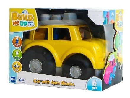 Happy Line Block Car with Figurine for Babies 18 Months and Up 1