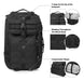 G4free Black Waterproof 35L Camping Backpack 4