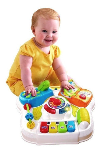 Mesita Didactica Juego Juguete Interactivo Para Bebe 2en1 2