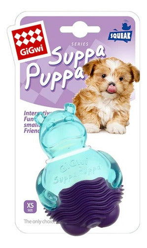 Juguete Para Perros Gigwi Suppa Puppa Hipopótamo Squeaker 0