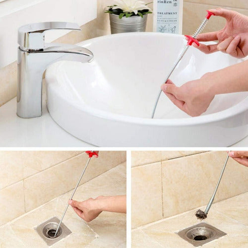 Herramienta Flexible Magnética Con Garra Limpia Cañería Baño 5