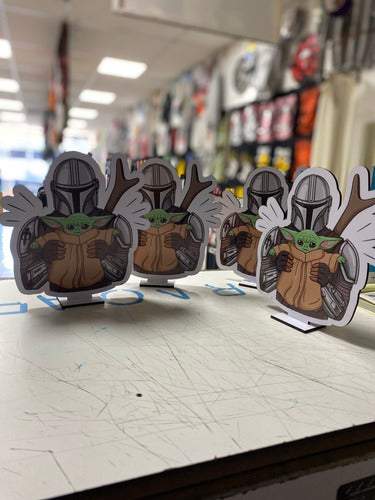 Centro De Mesa Baby Yoda Mandalorian Memoestampados 2