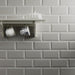 Subway White Matte Beveled Tile 7.5x15 2