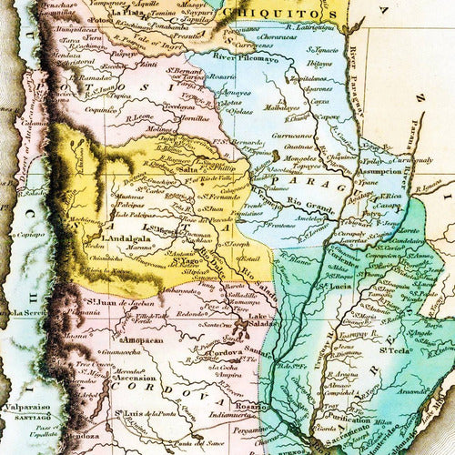 Geographic Map of Argentina - Lucas Fielding - 1823 3