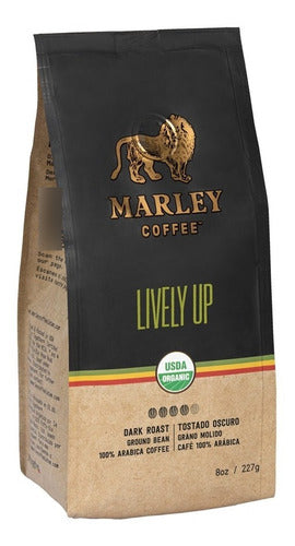 Marley Coffee French Press 600 Ml + Ground Coffee + Spoon 6