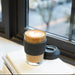 Premium Double-Walled Espresso Glass Cup 470ml with Silicone Lid 3