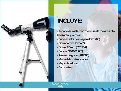 Copernico 50GX360FC Refractor Telescope for Kids - Astronomical and Terrestrial Use 3