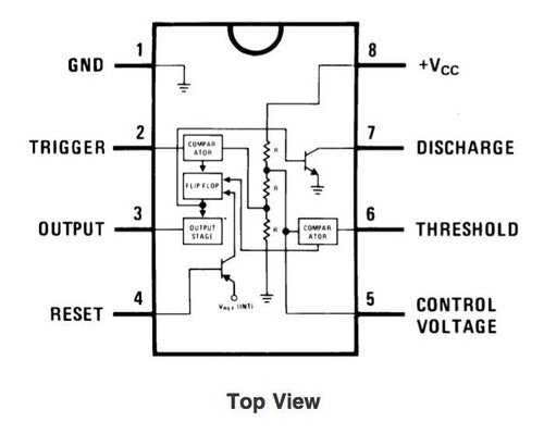 Circuito Integrado Ne555 Timer Temporizador 555 Nubbeo 1