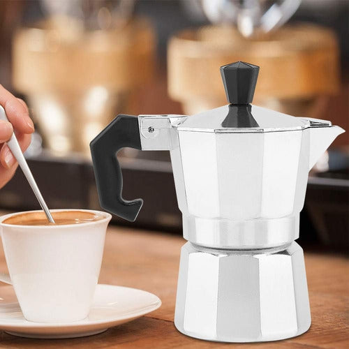 Bee Me Italian Aluminum Coffee Maker 3 Cups 120 Ml 2