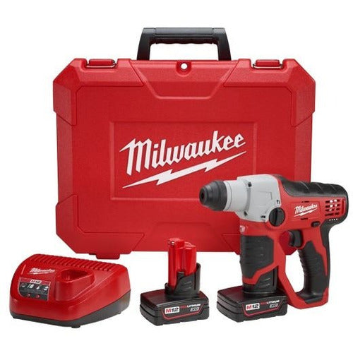 Rotopercutor Sds Plus 12v C/2bat Milwaukee 2412-259 1