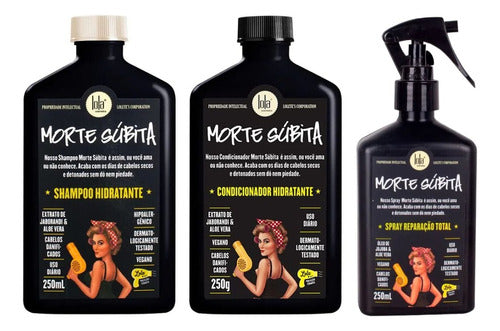 Lola Cosmetics Morte Súbita Kit Shampoo + Conditioner + Total Repair Spray 0