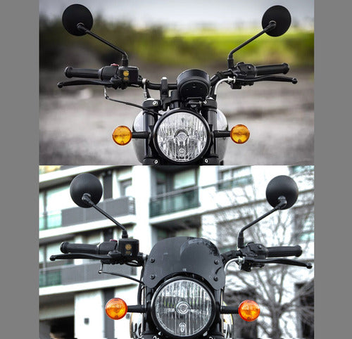 Parabrisas Royal Enfield Hunter 350 Negro Cafe Racer 6