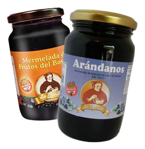 La Clarita Mermelada De Arandano Y Frutos Del Bosque Sin Tacc 400g X2 0