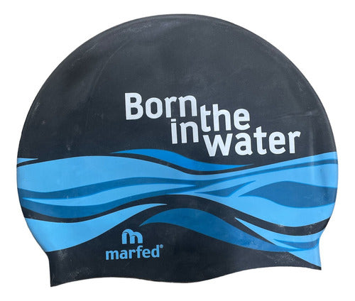 Swimming Cap Marfed Silicone Combined Colors for Pool 49