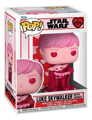 Funko Pop! Luke Skywalker With Grogu Valentine 494 2