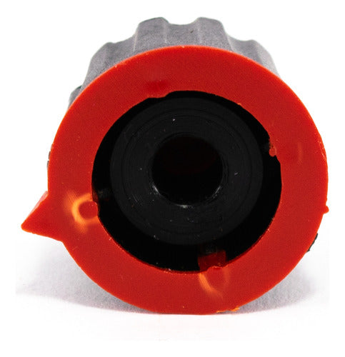 ELUMILED 5 Potentiometer Knobs 23x20mm for 6mm Splined Shaft Red 1