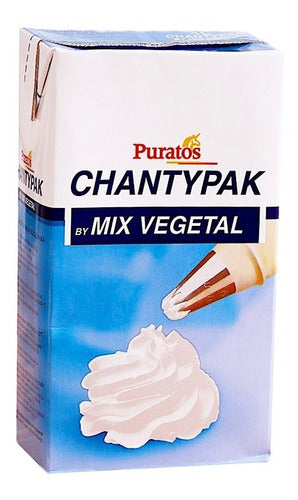 Crema Chantypak 1 Litro Puratos Para Cobertura Tipo Chatilly 0