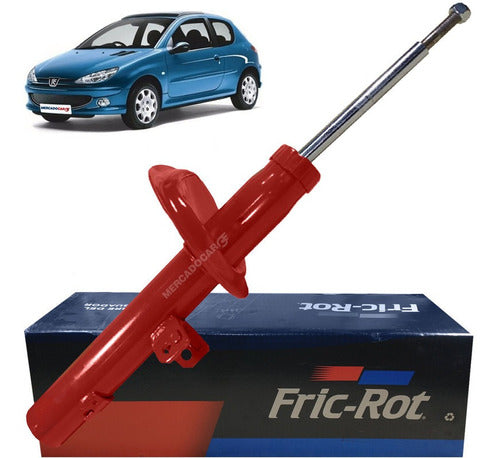 Fric-Rot Front Left Shock Absorber for Peugeot 206 1.4 - 2010 0