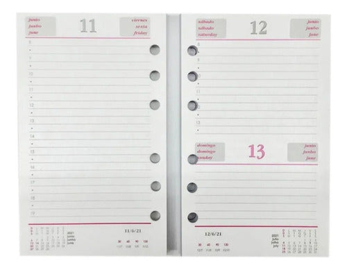 2024 Diary Refill 10x16.5 cm N6 Compatible with Leo 2