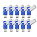 BrandName Azul 10 Pack 2GB USB 2.0 Flash Storage Units 3