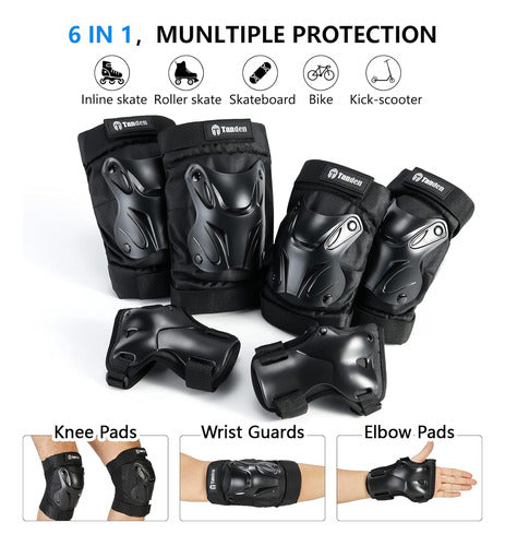 Protector De Rodillas Y Codos Para Adultos, Guantes Para Ska 1