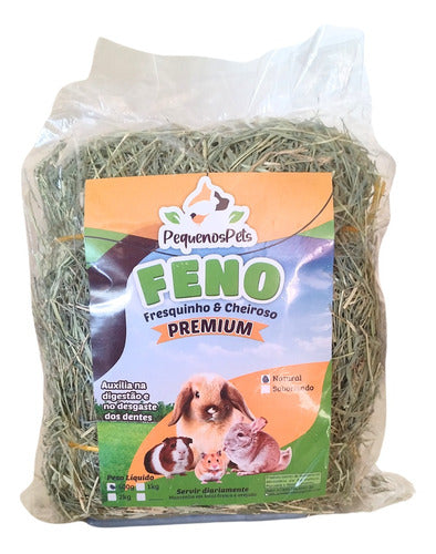 5kg Feno Verde E Cheiroso Para Coelho, Porquinho, Chinchila 1