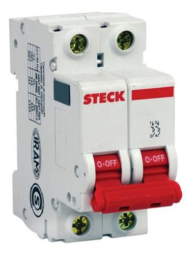 Steck 2x32A Thermal Magnetic Circuit Breaker - IRAM Certified 0