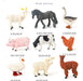 Farm Ranch Animals Set of 12 Animals + Rubber Tree 2