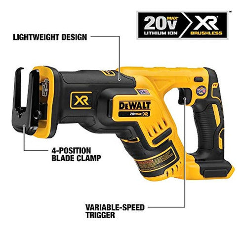 Sierra Recíproca Dewalt 20v Max Xr, Compacta, Solo Herramien 1