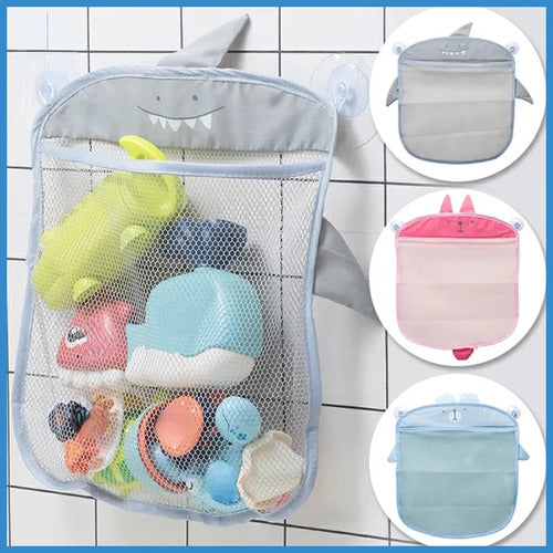 Origami Toy Storage Bag for the Shower with Suction Cups 1