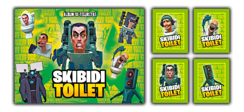 Skibidi Toilet Sticker Album: Pack Album + 80 Sticker Packs - Original 0