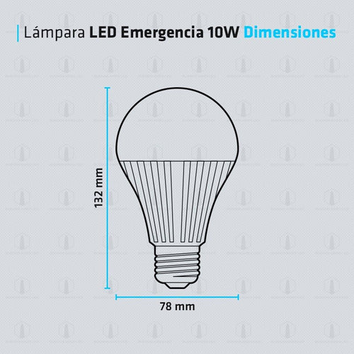 Buenos Aires LED Emergency Lamp 10W - 3 Hours Runtime - Warm and Cool White 4