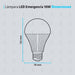 Buenos Aires LED Emergency Lamp 10W - 3 Hours Runtime - Warm and Cool White 4