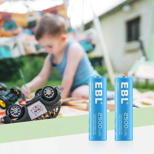 Pack 10 Pilas Ebl Doble Aa Recargables De 2500mah Ln-ch8125 5